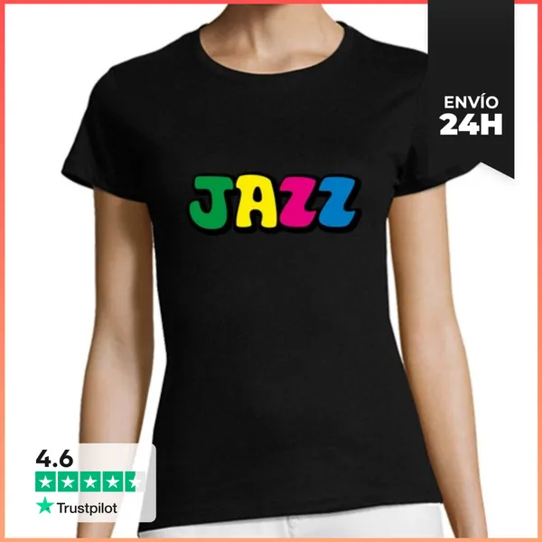 Camiseta Mujer Clásica Jazz Swing Jazzista LaTostadora