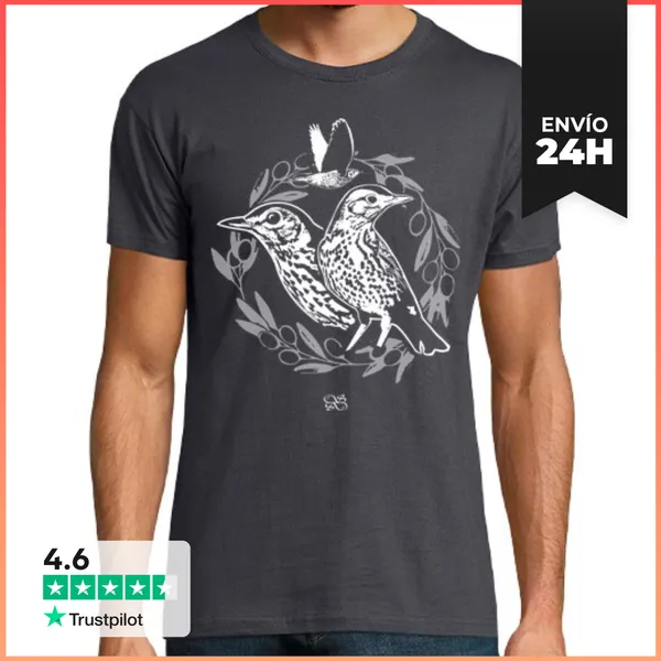 Camiseta Hombre Clásica Zorzal LaTostadora