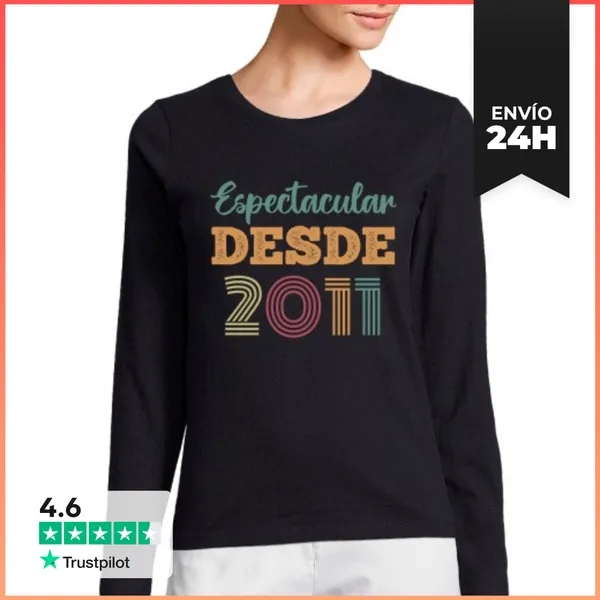 Camiseta Mujer Manga Larga ESPECTACULAR DESDE 2011 LaTostadora