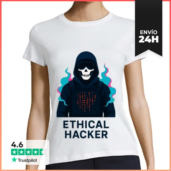 Camiseta Mujer Clásica Hacker Ético Ciberseguridad LaTostadora