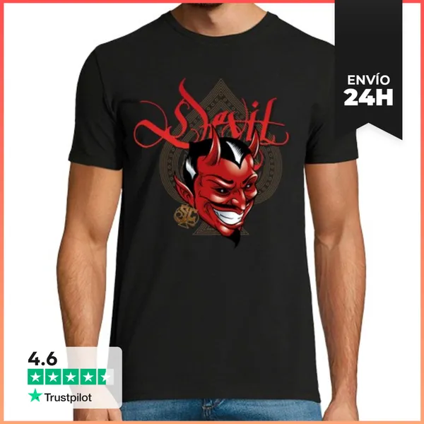 Camiseta Hombre Clásica Devil Picas LaTostadora