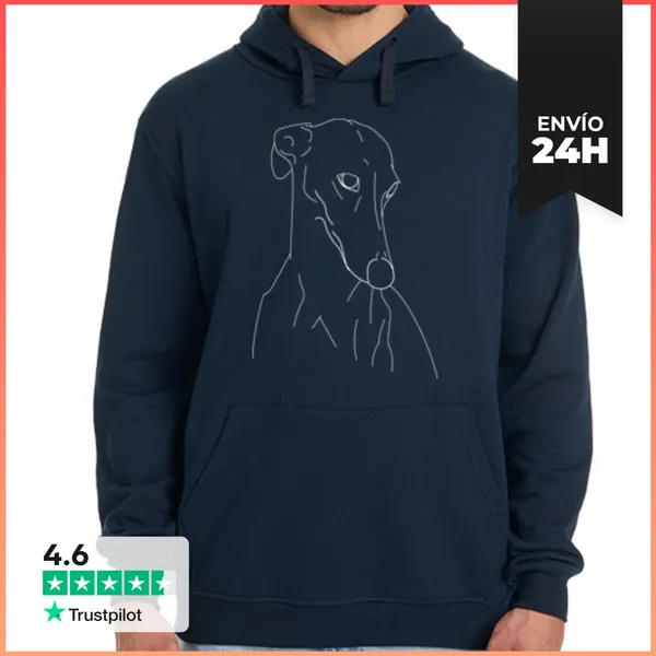 Sudadera Unisex Con Capucha Galgo LaTostadora