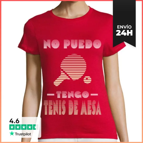 Camiseta Mujer Clásica No Puedo Tengo Tenis De Mesa Camiseta