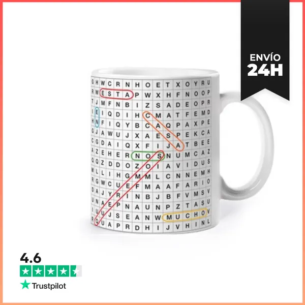 Taza Nombres. Nos Queremos Mucho LaTostadora