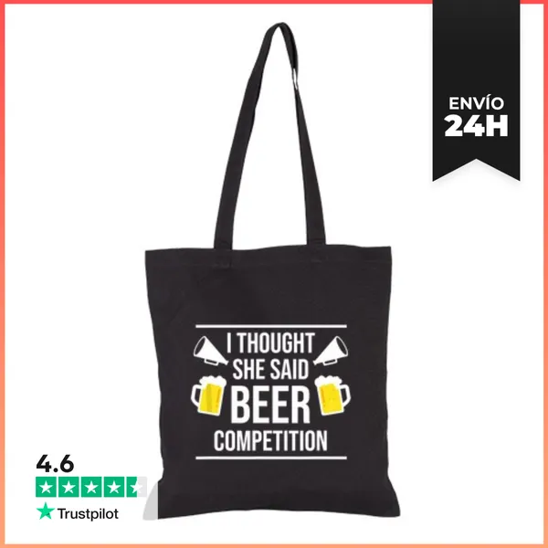 Bolsa De Tela Papá Animador Divertido Competencia De Cerveza