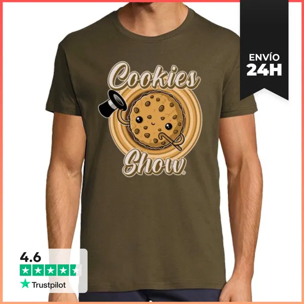 Camiseta Hombre Clásica Cookies Show LaTostadora