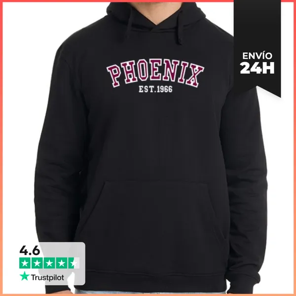 Sudadera Unisex Con Capucha Fénix Est 1966 LaTostadora