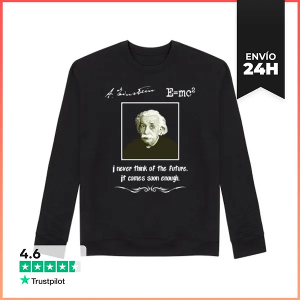 Sudadera Unisex Albert Einstein LaTostadora