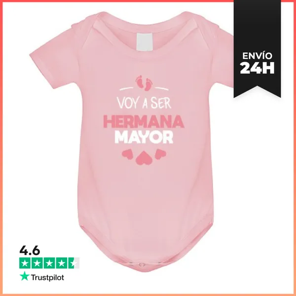 Body Bebé Voy A Ser Hermana Major LaTostadora