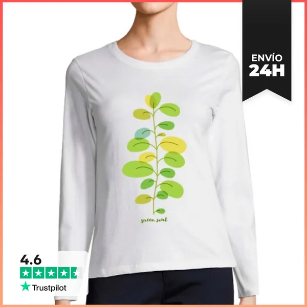 Camiseta Mujer Manga Larga Green Soul LaTostadora