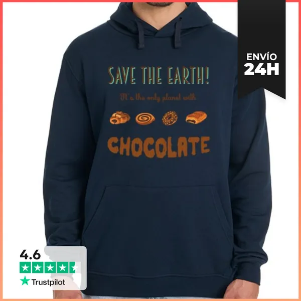 Sudadera Unisex Con Capucha Save The Earth! LaTostadora