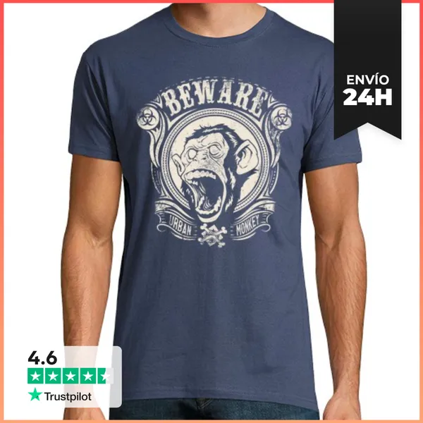 Camiseta Hombre Clásica Beware LaTostadora