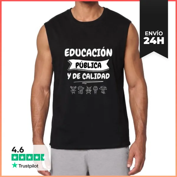 Camiseta Sin Mangas Educación Pública Y De Calidad LaTostadora