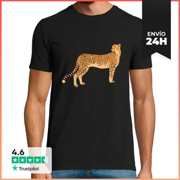 Camiseta Hombre Clásica Leopardo LaTostadora