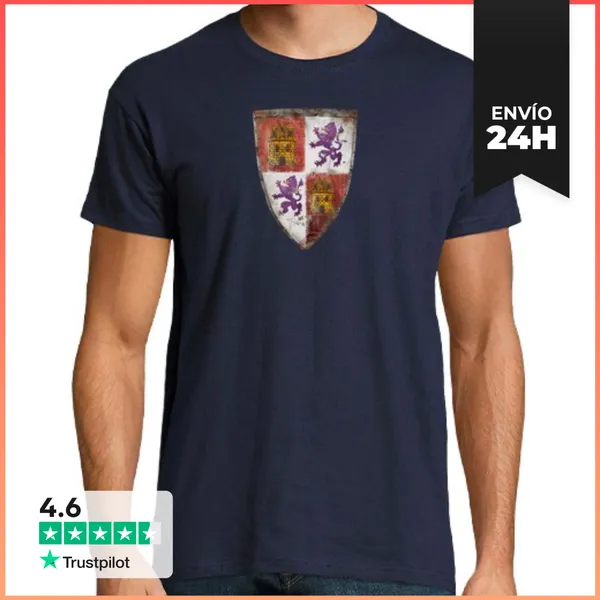 Camiseta Hombre Clásica Escudo Fernando III Castilla LaTostadora