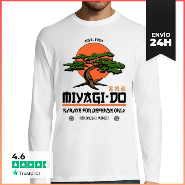 Camiseta Hombre Manga Larga Miyagi LaTostadora
