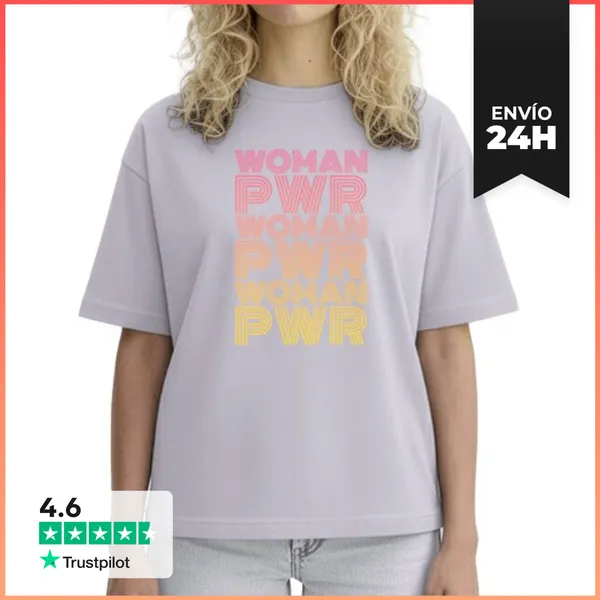 Camiseta Mujer Boxy Woman Power LaTostadora