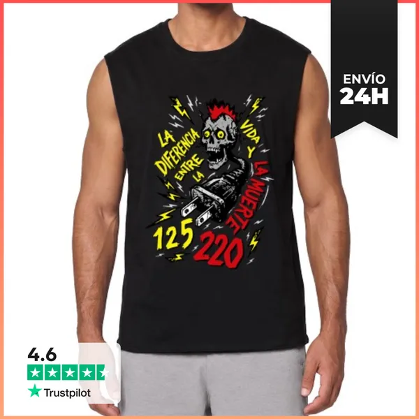 Camiseta Sin Mangas LA DIFERENCIA ENTRE LA VIDA Y LA MUERTE