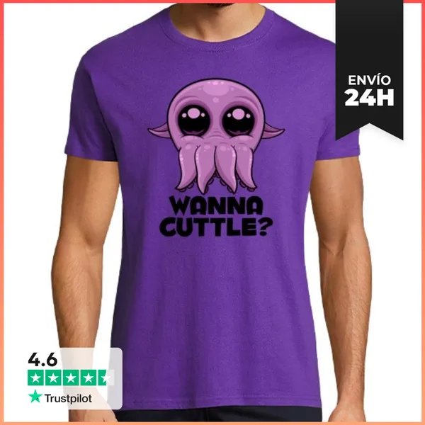 Camiseta Hombre Clásica Quiero Una Linda Sepia De Dibujos Anima