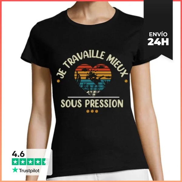 Camiseta Mujer Clásica Buceo Humor Buzo LaTostadora