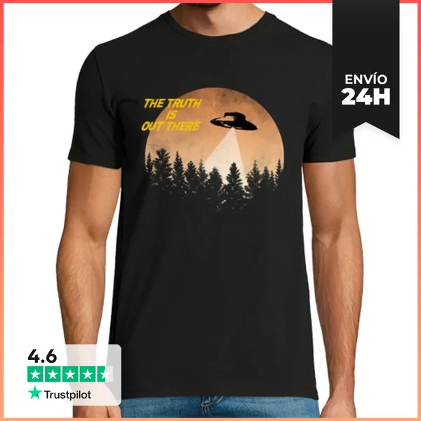 Camiseta Hombre Clásica OVNI Vintage LaTostadora