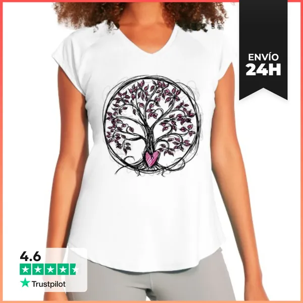 Camiseta Deportiva Mujer -El Árbol De La Vida- LaTostadora