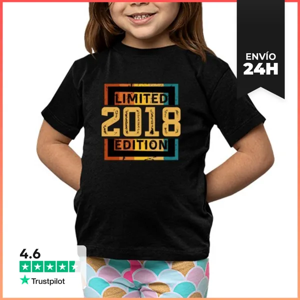Camiseta Clásica Para Niños Edición Limitada 2018 Regalo De