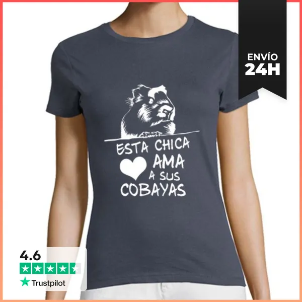 Camiseta Mujer Clásica Camiseta Manga Corta Mujer Esta Chica Ama