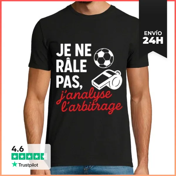 Camiseta Hombre Clásica No Me Quejo Humor Fútbol Deporte