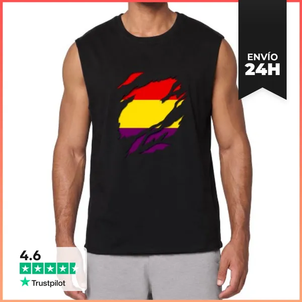 Camiseta Sin Mangas España 2ª Republica Tricolor LaTostadora