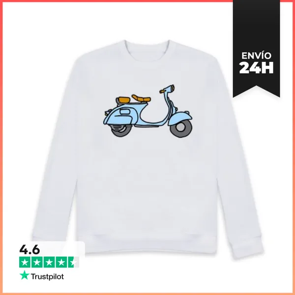 Sudadera Unisex Vespa LaTostadora