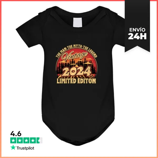 Body Bebé Vintage 2024 Edición Limitada El Hombre El Mito La