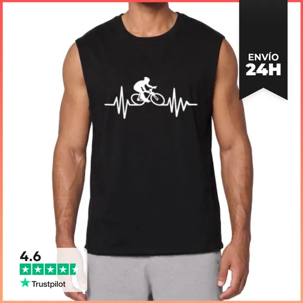 Camiseta Sin Mangas Frecuencia De Ciclismo LaTostadora