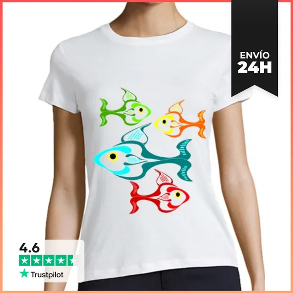 Camiseta Mujer Clásica Pescardos De Adiswebs LaTostadora