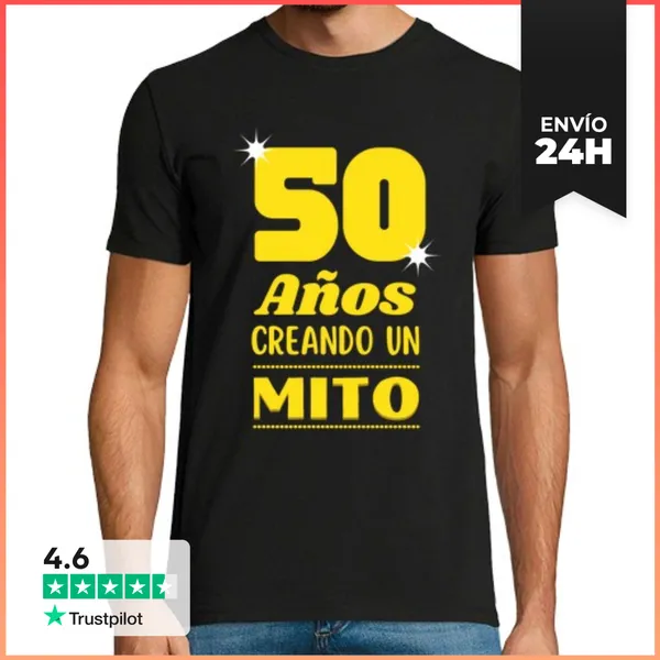 Camiseta Hombre Clásica 50 Años Creando Un Mito LaTostadora