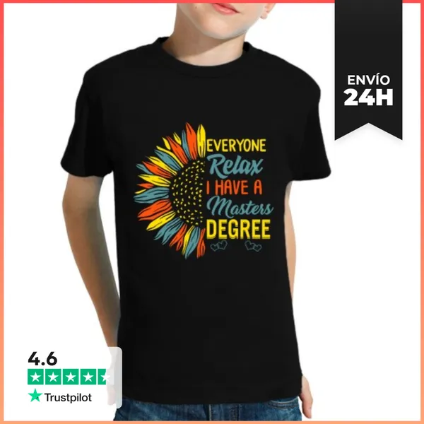 Camiseta Clásica Para Niños Todos Relajense Tengo Un Título De