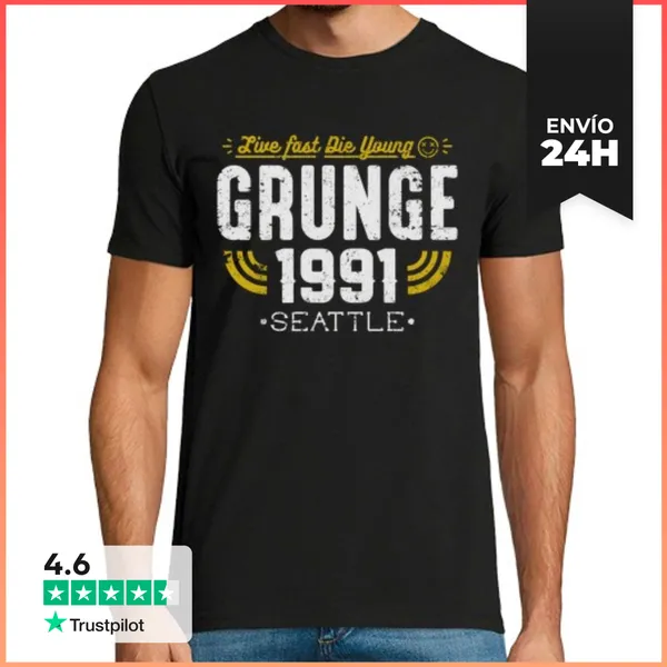 Camiseta Hombre Clásica Grunge LaTostadora