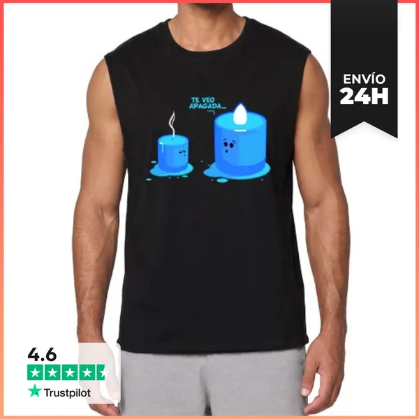 Camiseta Sin Mangas Te Veo Apagada LaTostadora