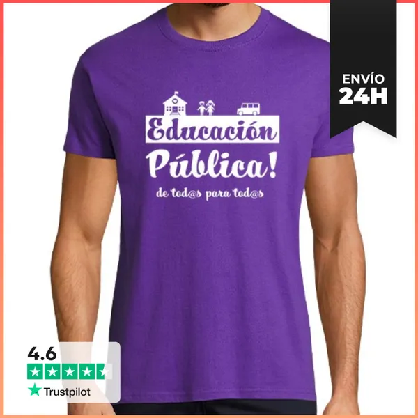 Camiseta Hombre Clásica Camiseta Educación Pública LaTostadora