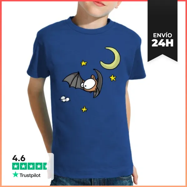 Camiseta Clásica Para Niños Morcego LaTostadora