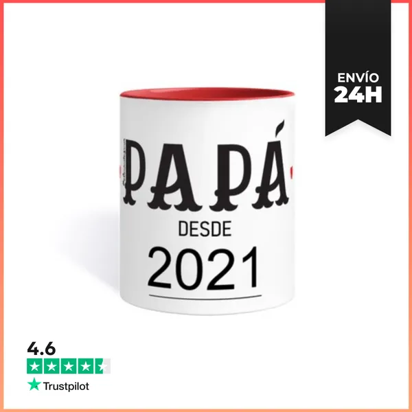 Taza De Colores Papá Desde LaTostadora