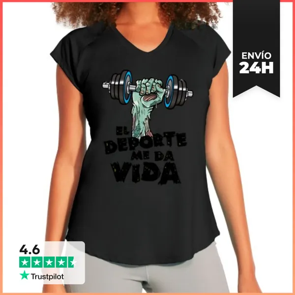 Camiseta Deportiva Mujer DEPORTE ES VIDA LaTostadora