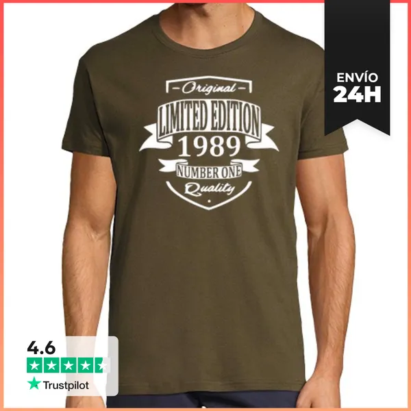 Camiseta Hombre Clásica Edición Limitada 1989 LaTostadora