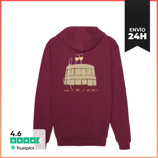 Sudadera Unisex Con Capucha Te Invito A Una Copa LaTostadora