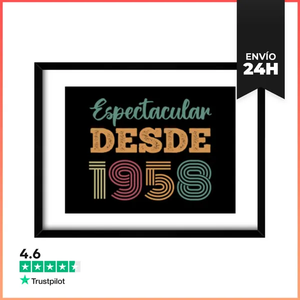 Cuadro Con Marco Horizontal ESPECTACULAR DESDE 1958 LaTostadora