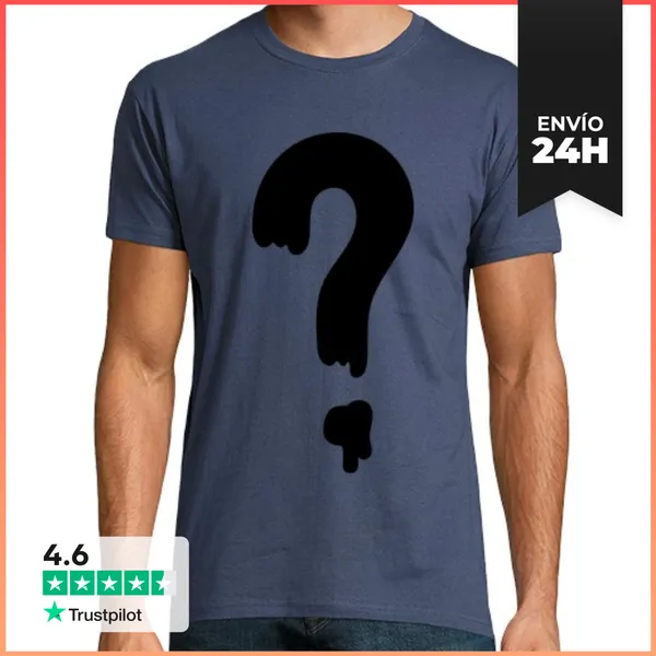 Camiseta Hombre Clásica Interrogación - Gravity Falls LaTostadora