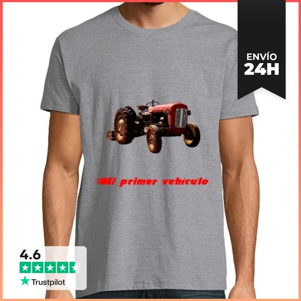 Camiseta Hombre Clásica MI PRIMER VEHÍCULO LaTostadora