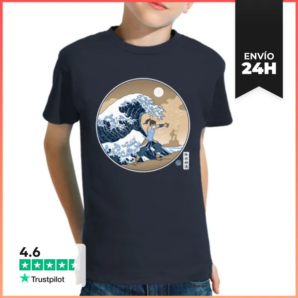 Camiseta Clásica Para Niños The Great Wave Of Republic City