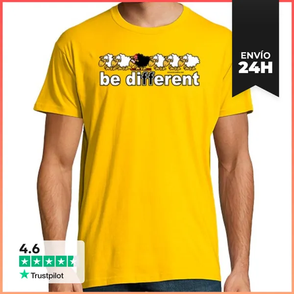 Camiseta Hombre Clásica Be Different Ski LaTostadora