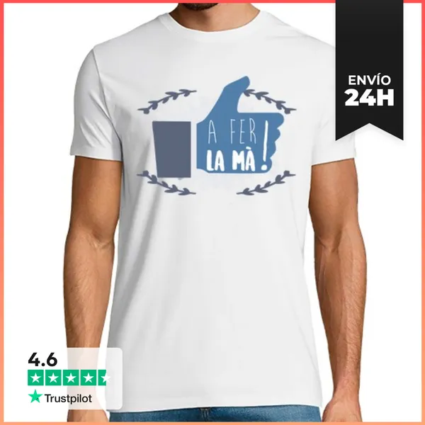 Camiseta Hombre Clásica A Fer La Mà! LaTostadora